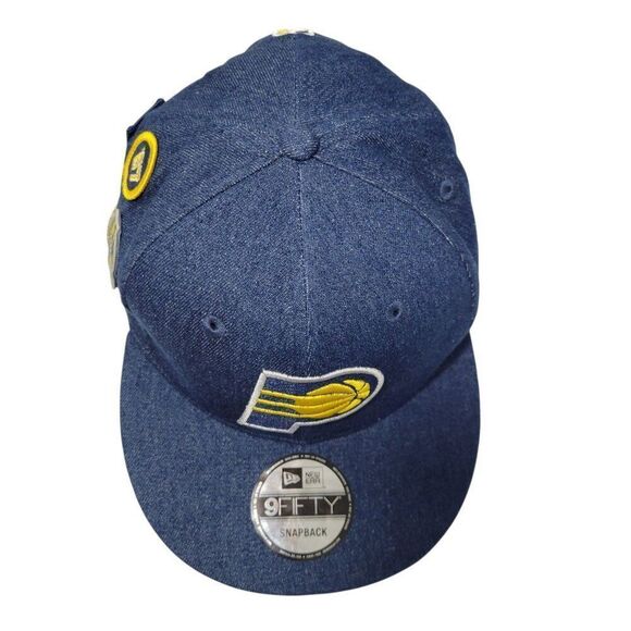 New Era Indiana Pacers Hat Mens Snapback 9Fifty NBA Blue Basketball NWOT - Picture 6 of 13